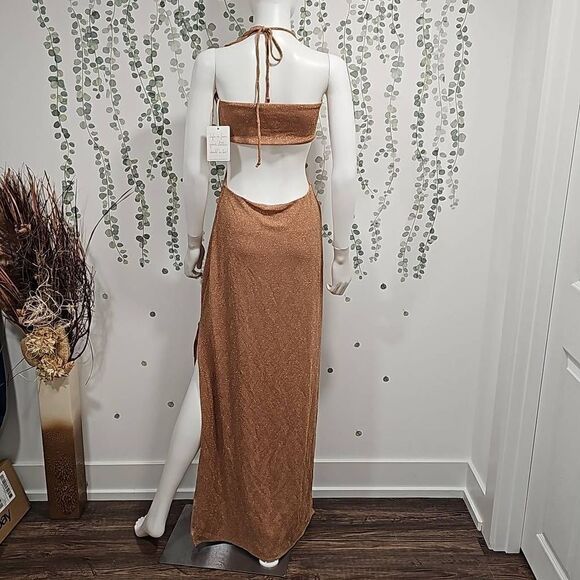 Show Me Your MuMu Enos Tube Maxi Dress Sz M - Picture 8 of 12